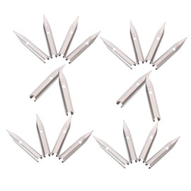 TEHAUX 20pcs Calligraphy Pen Nibs Set Fountain Pen Replacement Nibs for Writing Supplies for Students and Artists Easy to Install and Practical