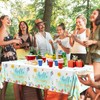 3Pcs Tablecloths - Hello Summer Decorations Pool Party Beach Disposable