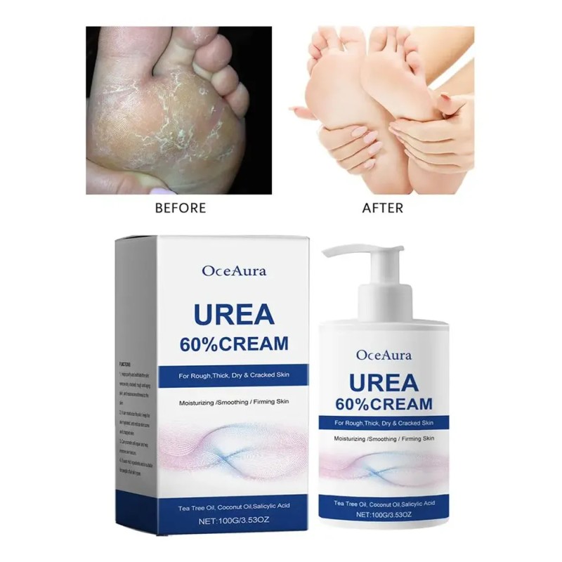 Crema De Urea 60%, Crema Para Pies 100 G, Crema