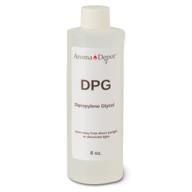 DPG 8 oz. Dipropylene Glycol for Incense Making, Fragrance Cutting Oil, Soapmaking, Reed Diffuser, Scent Retention Perfume, and Body Oils. Natural Thickener, Stabilizer. 100% Pure Non-GMO Low Odor