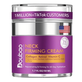 Advanced Neck Firming Cream – 3% Retinol & Hyaluronic Acid for Wrinkle Reduction, Lifting & Skin Tightening – Anti-Aging Moisturizer for Face, Neck & Décolleté – Deep Hydration, 1.7 FL OZ