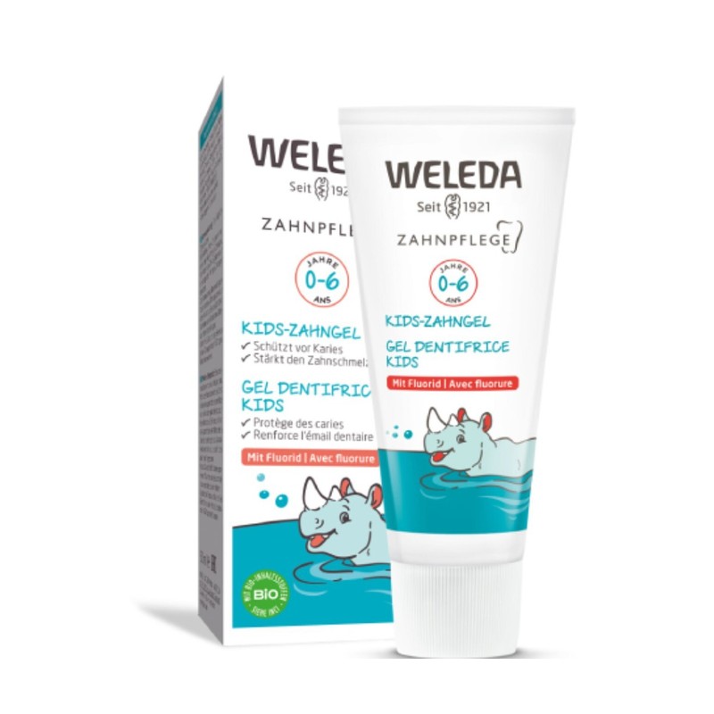 Weleda Kids Toothpaste with Fluoride 1000ppm for 0-6 Years, 50ml