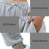 Womens Sweatpants High Waisted Drawstring Baggy Loose Comfy Workout Active