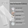 Appearus Professional Disposable Headbands with Single Snap Tab - 100