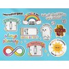A4 Sticker Sheet Neurodivergent Vinyl Stickers - Celebrate Neurodiversity Autistic