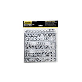 Bi-Office Display 235 Letters 19 mm Pack: Silver
