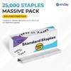 25,000 Standard Staples - 1/4 Inch Length, 210 per Strip,