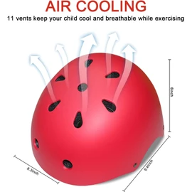 BURSUN Kids Bike Helmet Ventilation & Adjustable Toddler Helmet for Ages 2-3-5-8 Kids Boys Girls Multi-Sport Helmet for Bicycle Skate Scooter, 5 Colors