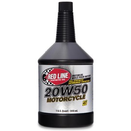 Red Line 42504 20W50 Motorcycle Oil Synthetic - Quart (12 Pack)