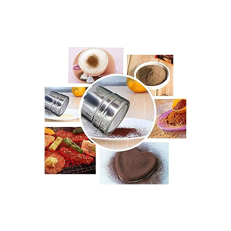 Flour Flour Bottle, Powder Can, Condiment, Seasoning Can, Stainless Steel,