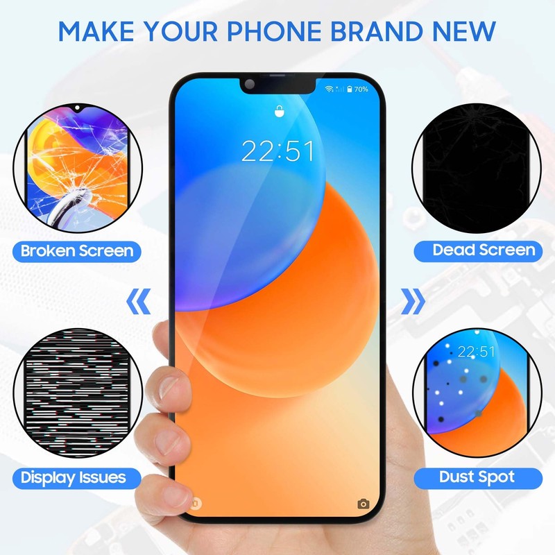 A-MIND Screen for iPhone 13 Pro Max Screen Replacement Kit