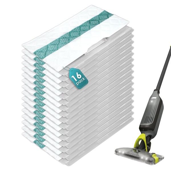 (16 Count) Disposable Mop Pad Refills Compatible with Shark VACMOP,