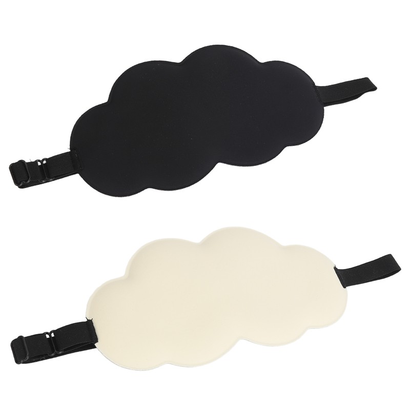 2Pcs Sleep Eye Shade Cloud Shape Versatile Comfortable Breathable Skin