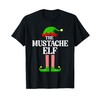 Mustache Elf Family Matching Group Funny Christmas T-Shirt