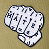 Iron-on or sew on patches for hate embroidery badges