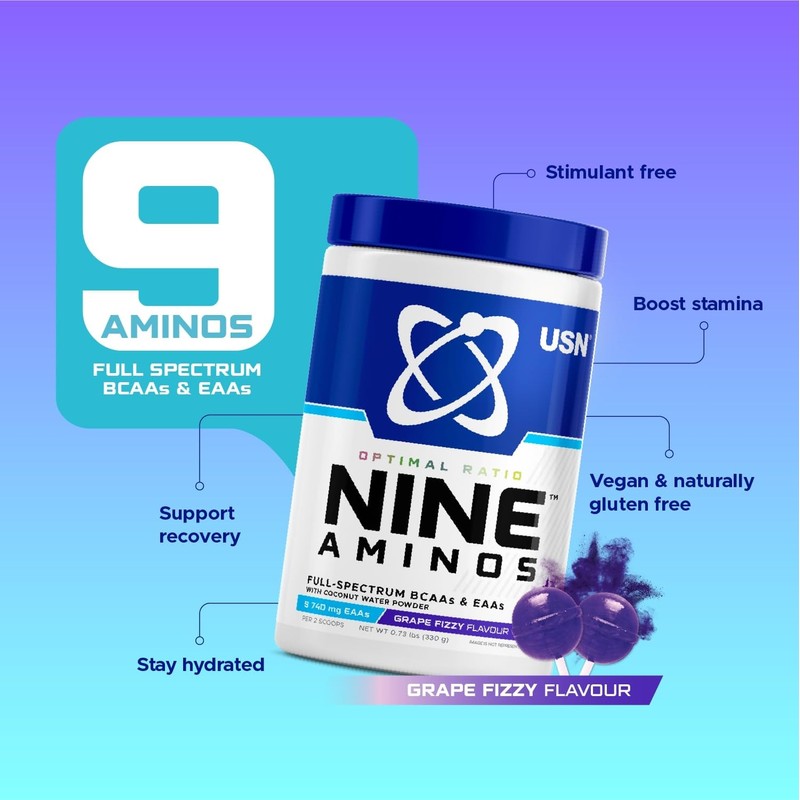 USN Nine Aminos – BCAA Amino Acids & EAA Essential