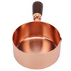 Sauce Pan Wooden Handle Rose Gold Stainless Steel Sauce Pot