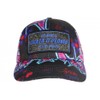 Plata O Lead Blue and Pink Rhinestone Columbia Baseball Cap