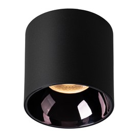 Aisilan LED Downlight Spotlight Indoor 18W Dimmable Aluminum Ceiling Directional Spots Light Flicker-Free Warm White 3000K Accent Fixture for Corridor Panting Living Room Bedroom (Black)