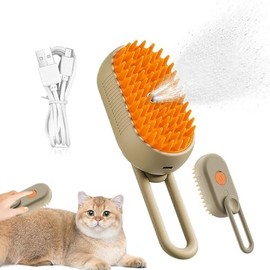Cepillo para Perros y Gatos,Cepillo De Vapor 3 En 1,Para depilación,masaje