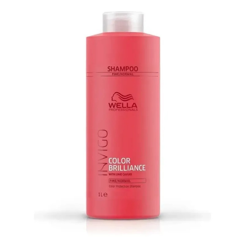 Shampoo Wella Brilliance Invigo 1000 Ml Protección De Color