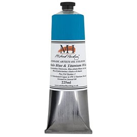 Michael Harding Oil Colour : 225ml Phthalo Blue & Zinc