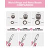1000pcs 3mm Nano Ring Beads for Hair Extensions – Ultra