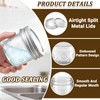 Alotpower 4 oz Glass Small Mason Jars with Embossed Pattern