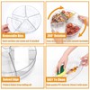 Roninkier Clear Lazy-Susan Organizer with 5-Removable-Bins - 11 Inch Round