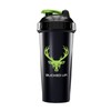 Bucked Up Perfect Shaker Bottle - 28 oz. Drinkware:_Black/Grey