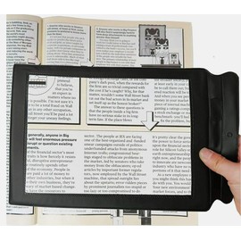NOVAEASE A4 Full Page Magnifying Sheet PVC for Reading, 3X Magnification Zoom, Magnifier for Reading Small Prints Books, Newspaper, Magnifying Reading, Handheld Portable Lightweight for Seniors