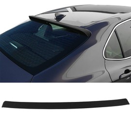 Compatible With 2018-2020 Toyota Camry Ikon Style Matte Black Primer Roof Spoiler Wing ABS