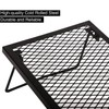 REDCAMP Folding Campfire Grill Heavy Duty Steel Grate, Portable Camp