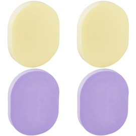 GORGECRAFT 4Pcs Facial Cleansing Sponge Oval Makeup Remover Sponge Pads Reusable Blending Sponge Make Up Sponges for Foundation Face Daily Cleansing Gentle Exfoliating Makeup Removal Beauty Tool