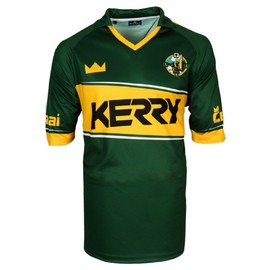 Dolmen Kerry Replica Gaelic Jersey (Medium), Green/Yellow
