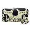 BANNED GLOW IN THE DARK SKULL WALLET PURSE BEDLAM