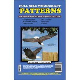 Winfield Collection 3D Life-Size Flying Eagle Woodworking Kit - Model Making Craft Kit for Adults - Unisex - Realistic, Modern Style - 71 Inches - Not Foldable