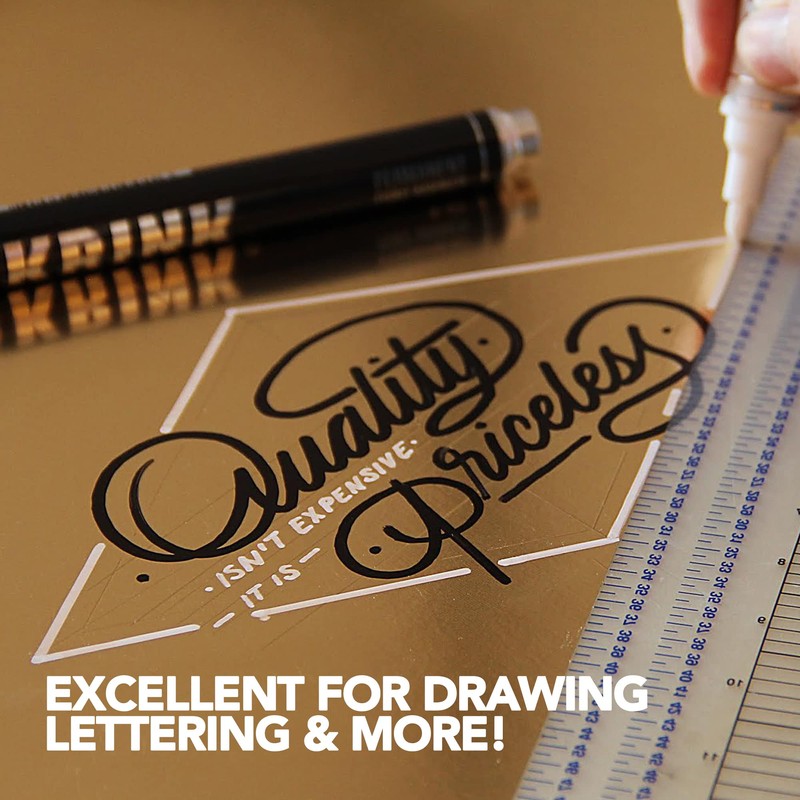 Krink Silver 4-Pc Marker Set - Multi-Surface Graffiti Markers with