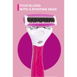WILKINSON SWORD - Quattro For Women | Smooth Glide| 8 x Razor Blade Refills