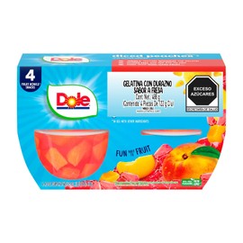 Dole Peach in Strawberry Jelly - Cuenco (4 x 113 g)