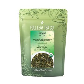 Organic Nettle Loose Leaf Tea - 1oz Bag (Approx. 15 Servings) | Full Leaf Tea Co.