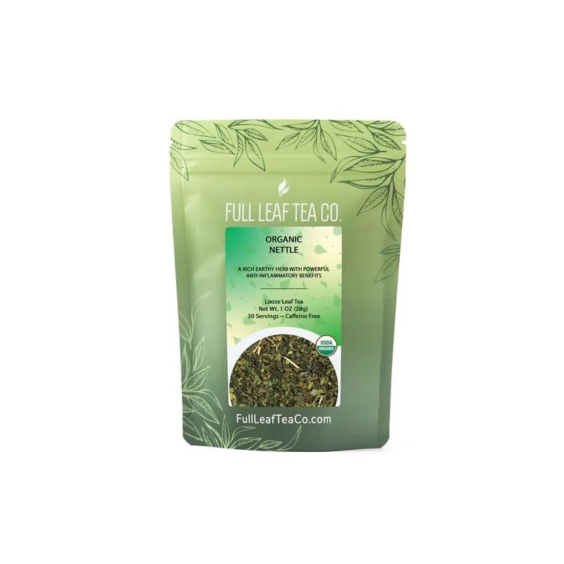 Organic Nettle Loose Leaf Tea - 1oz Bag (Approx. 15