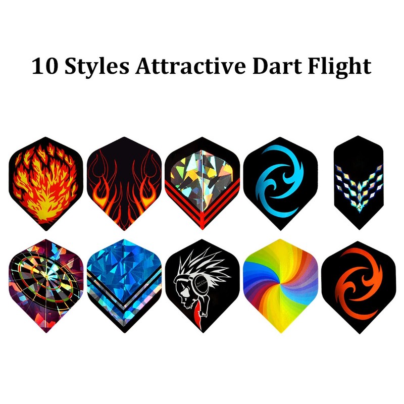 12Pcs Darts Set Professional Darts Kit with 100pcs Tip 30pcs