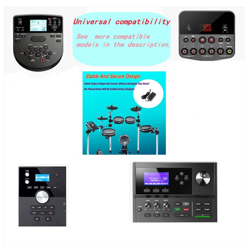 MSZLZTD 9V DC Power Adapter, Compatible with Alesis Command Mesh