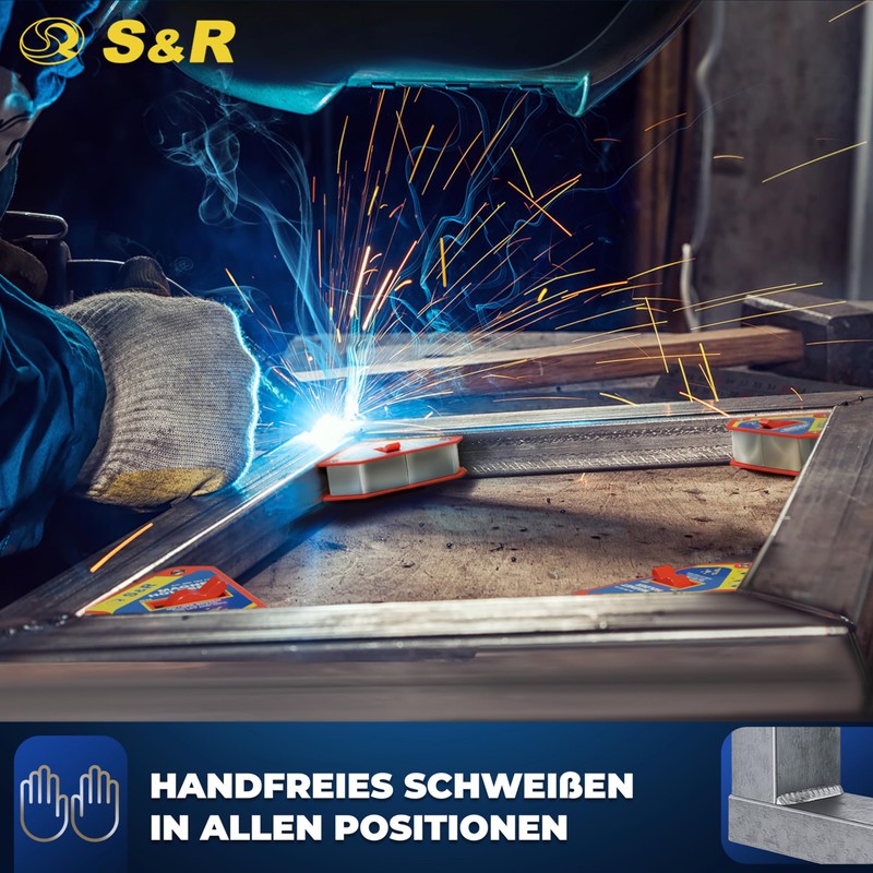 S&R Welding Magnet with On/Off Switch, Angle Magnet with High