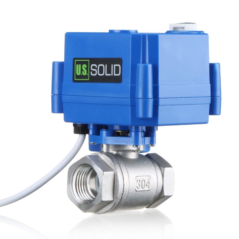 Motorized Ball Valve- 1/2" Stainless Steel Ball Valve with Manual