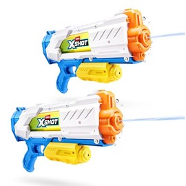 XSHOT ZURU - Pistola de agua de llenado rápido (2 unidades) de ZURU, pistola de agua, paquete de 2 pistolas de agua X Shot (llena con agua en solo 1 s
