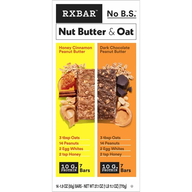 RX Nut Butter & Oat Bar Variety Pack, 14 ct.