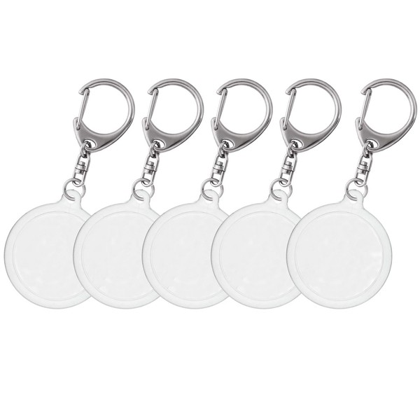 [EBISU Design] Hamepachi Round Shape 40mm Acrylic Key Holder, Handmade,
