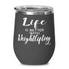 ODTGIFTS Funny Weightlifter Wine Glass Life Is Better With Weightlifting